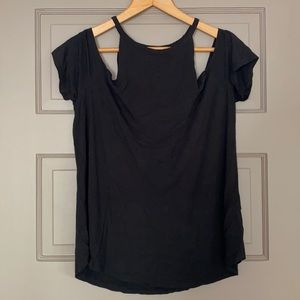 American Eagle Soft & Sexy Shoulder Cutout Shirt